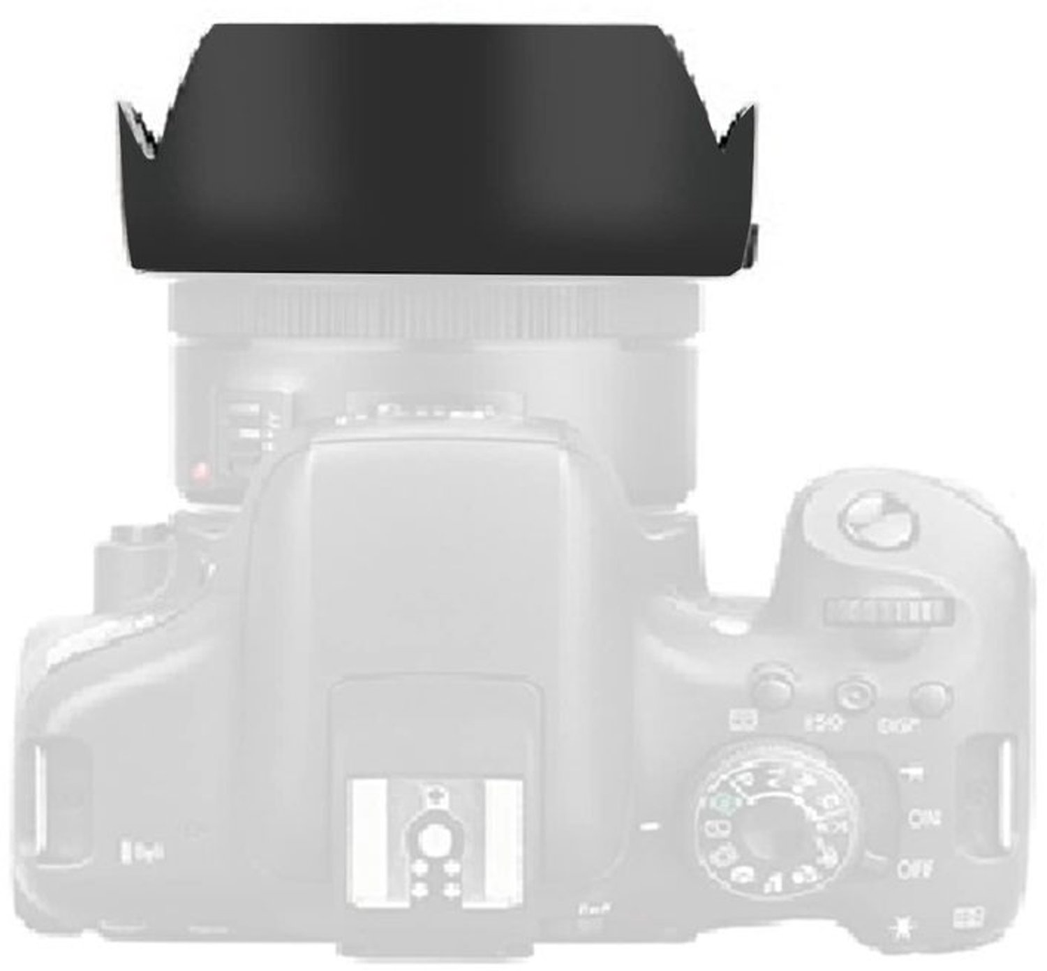 Zonnescherm - Schokbestendig - Camera Lens Zonnekap - Geschikt voor EF 50mm f/1.8 STM - Lichtgewicht - Duurzaam ABS Materiaal - Lenskap