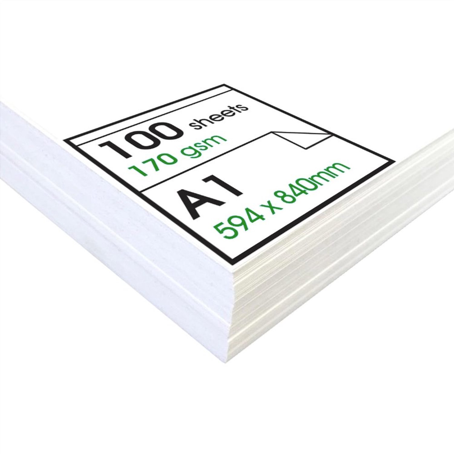 A1 Recycled Cartridge Paper - 170gsm - 100 Vellen