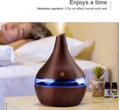 Electric Aroma Air Diffuser - Wood - Ultrasonic Air Humidifier Essential Oil Aromatherapy Cool Mist Maker
