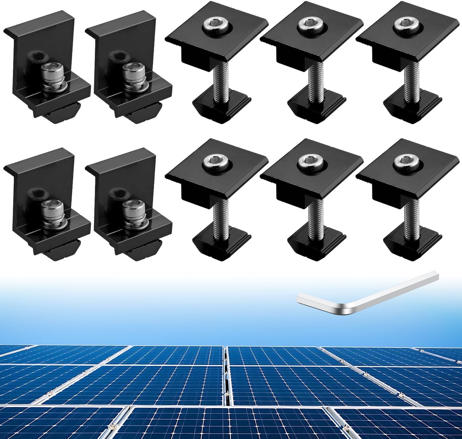 Set van 10 Montageschroeven voor Zonnepanelen