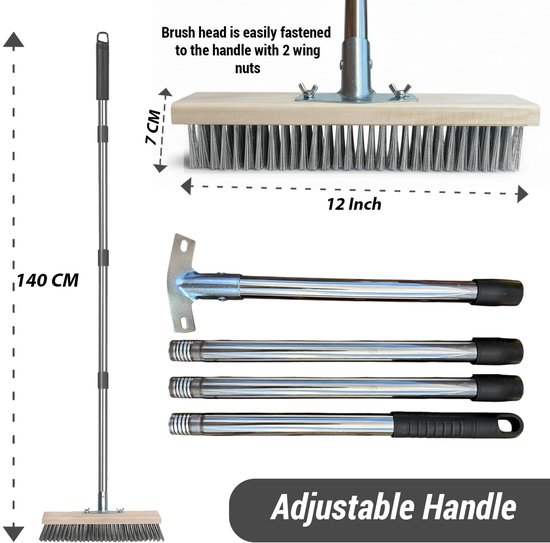 Heavy Duty Draadborstel voor Buiten met Metaal Handvat — afbeelding 2