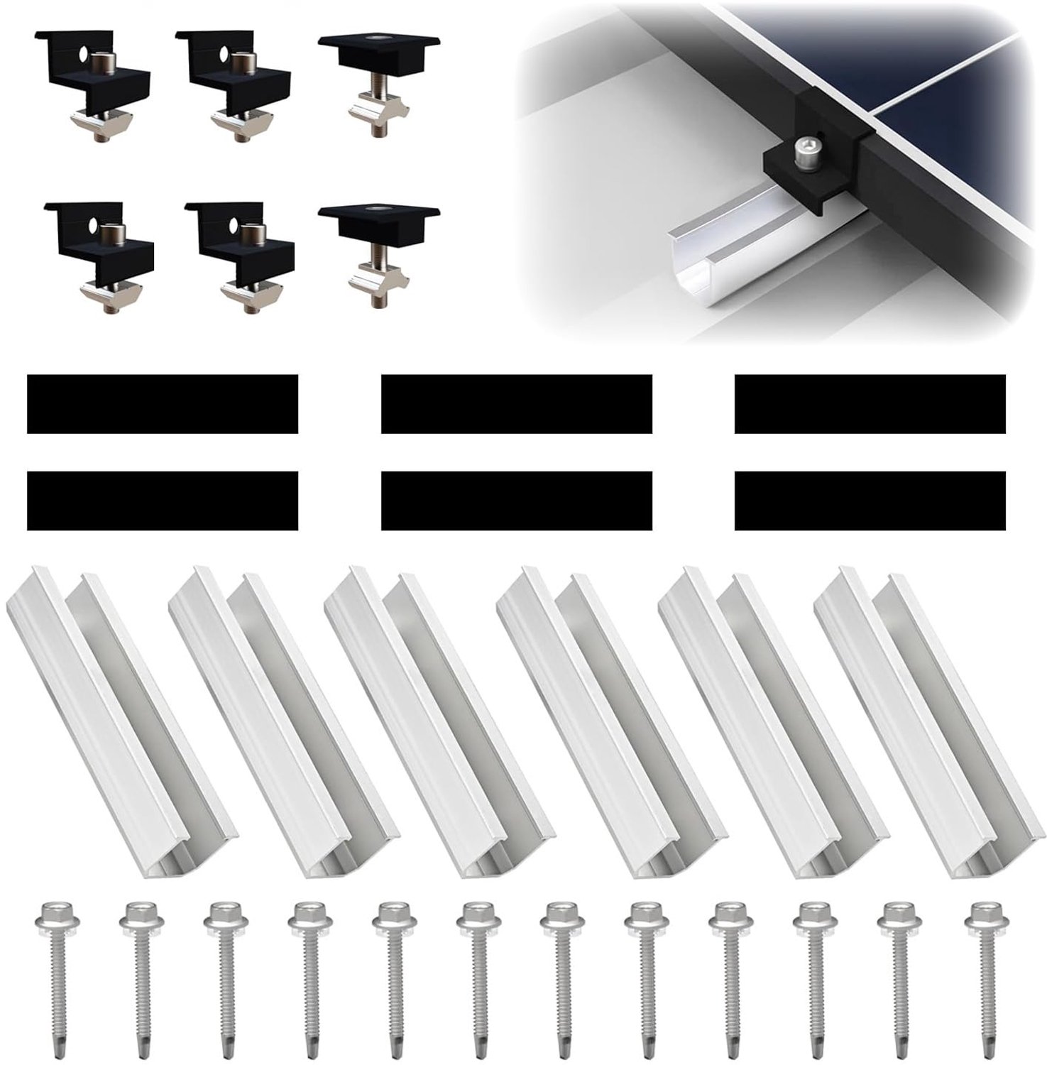 Montageset voor 2 Zonnepanelen
