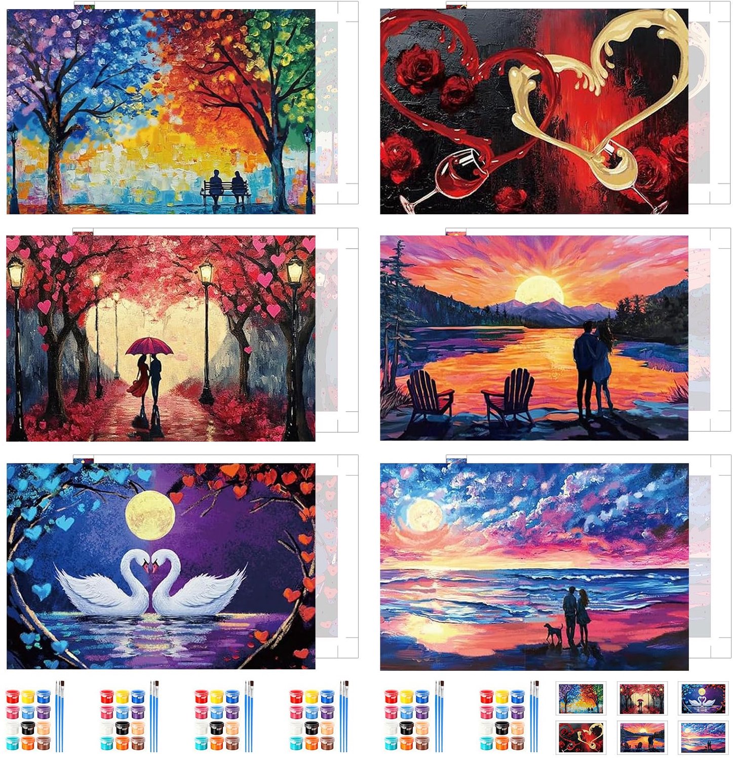 Painting by Numbers Set voor Volwassenen en Kinderen