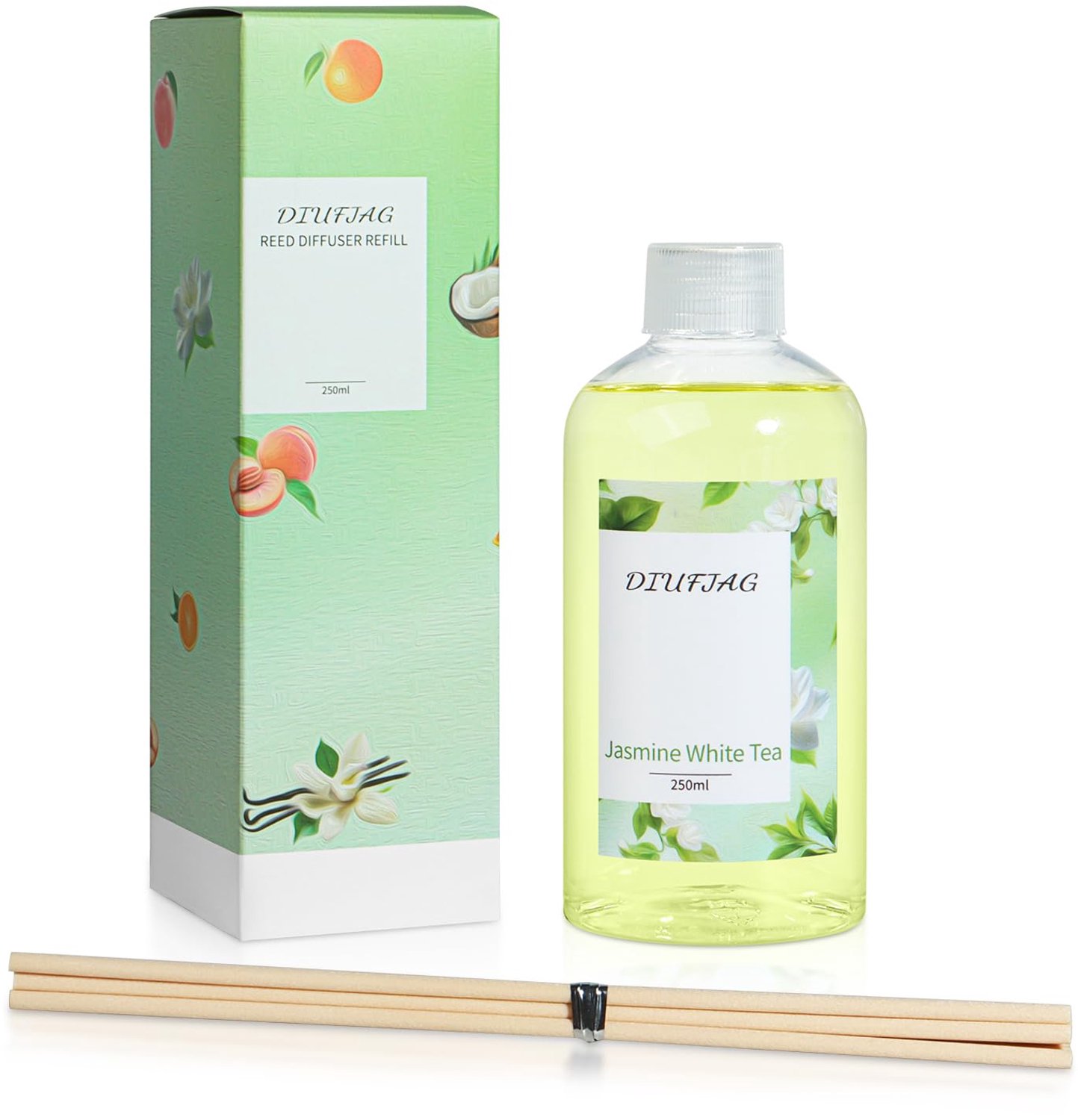Navulling Geurdiffuser Jasmijn Witte Thee 250ml