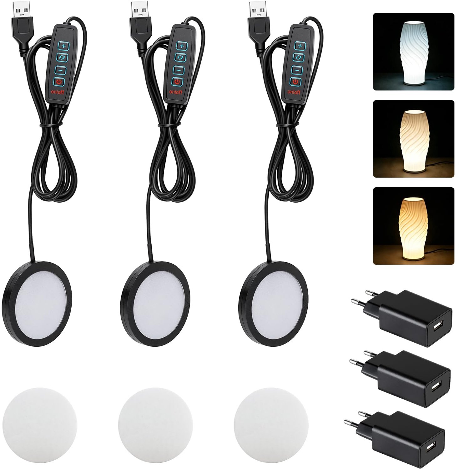 3-delige LED Verlichtingsset voor 3D Printer