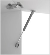 2 stuks - Gasveer voor Klep - Gaslift - 150N - Totale Lengte 270 mm - Draagvermogen 10-15 kg - Staal - Telescopische Kastdeur Gasveer - Hydraulische Ondersteuning - Deurliftdemper voor Kastdeur of Klep - Meubel montageonderdelen