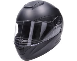 Helm - scooter - brommer - CAB - integraal - E-06 keur - GP1 - mat zwart - maat: M (57-58cm)