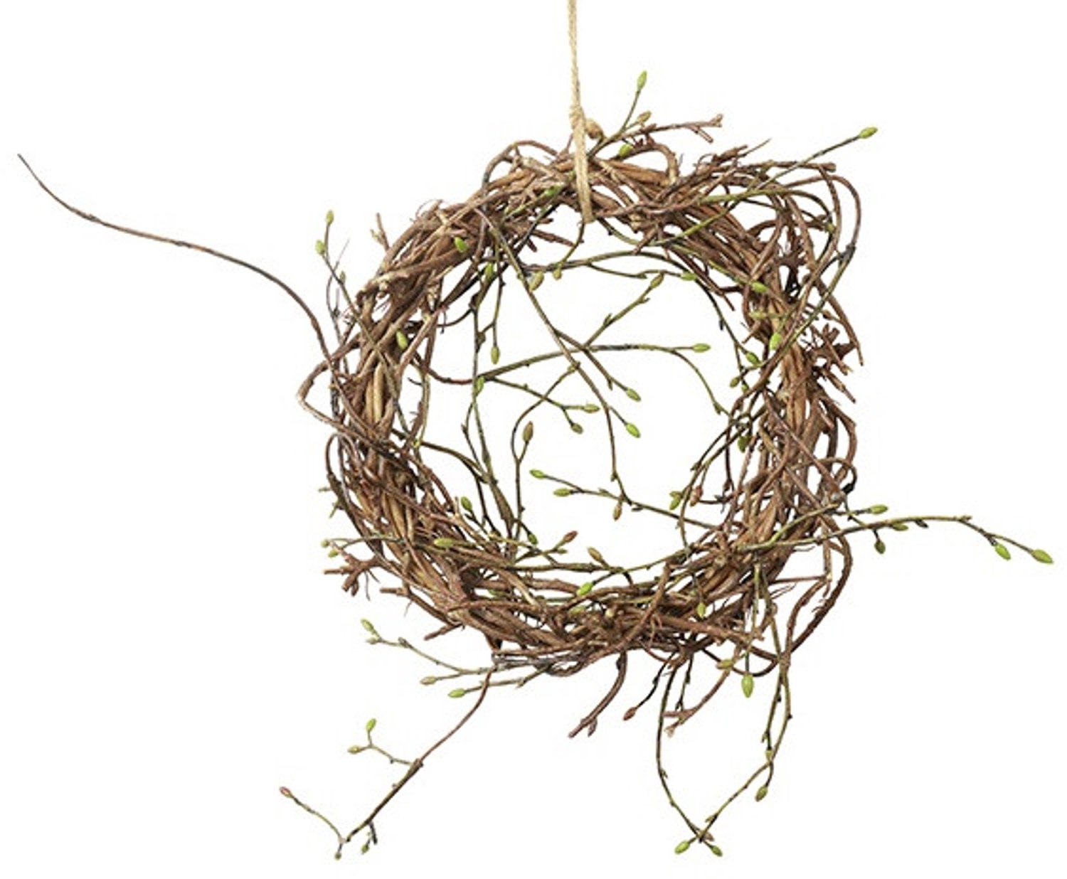 Countryfield Krans Knop Betula Tilia M Bruin 25 cm – Decoratieve Natuurlijke Krans – Landelijke Woondecoratie