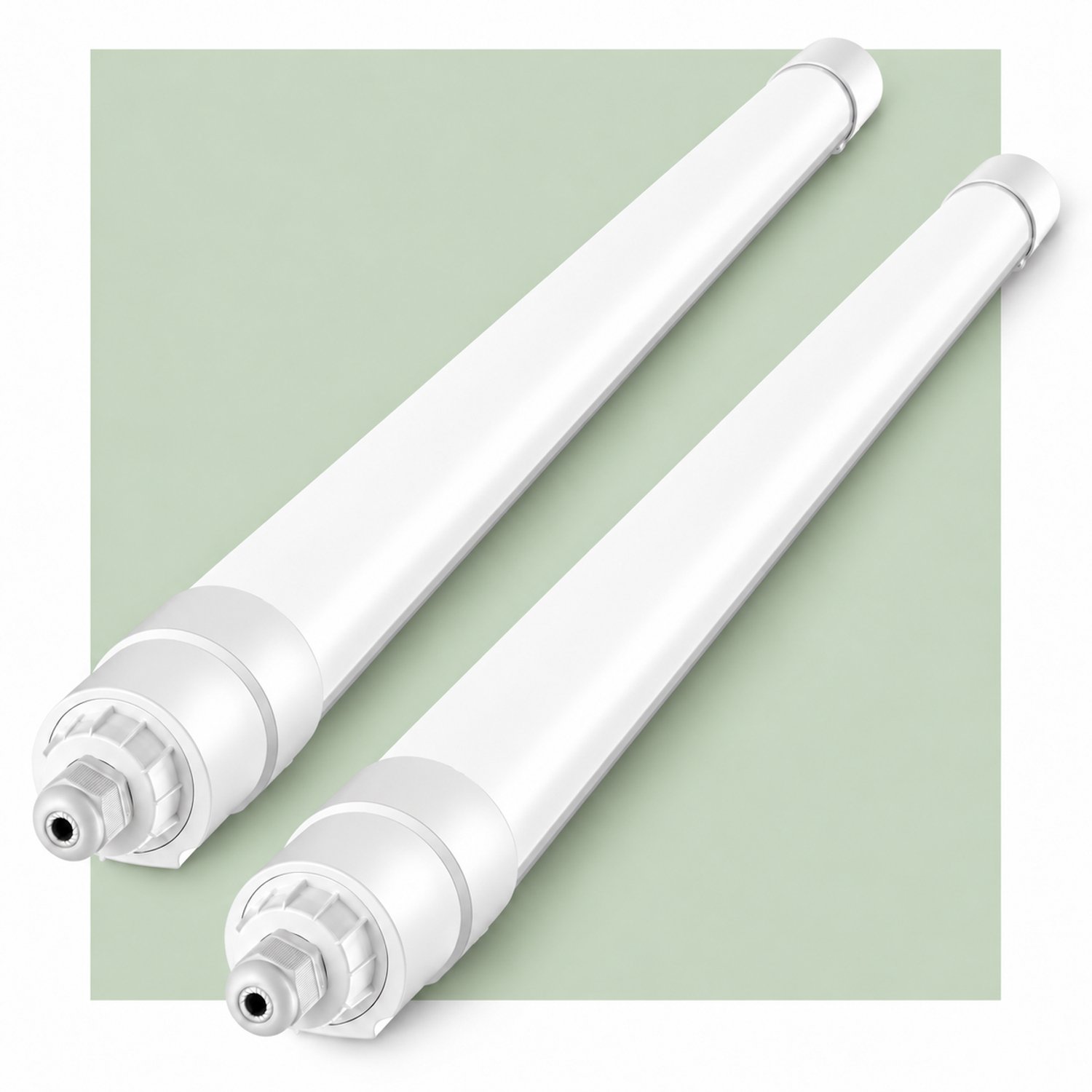 LOVHAUS 2x LED TL Lamp 60 cm - 20W - 4000K Neutraal Wit - IP68 - Doorkoppelbaar