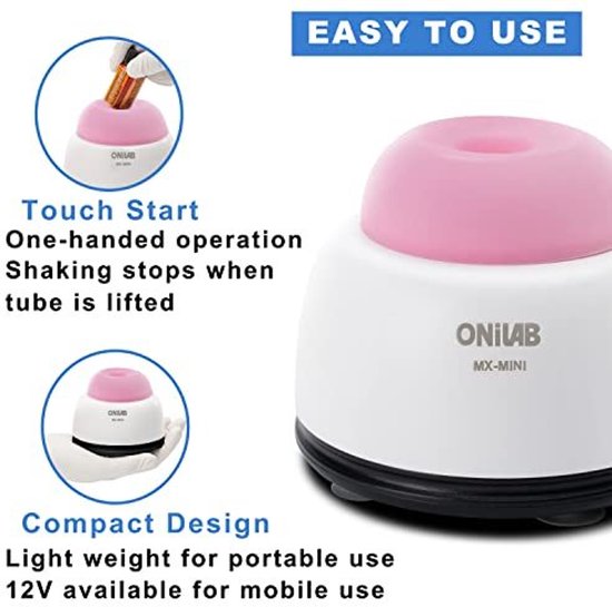 Mini Vortex Mixer - Touchfunctie - Roze — afbeelding 3