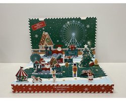 Adventskalender TRADITIONELE KERST - cadeau accessoires voor verzorging, badkamer en cosmetica
