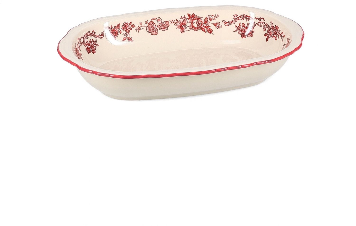 SP Collection - Serveerschaal 31,5x21xH5,5cm ovaal burgundy Cyril - Schalen