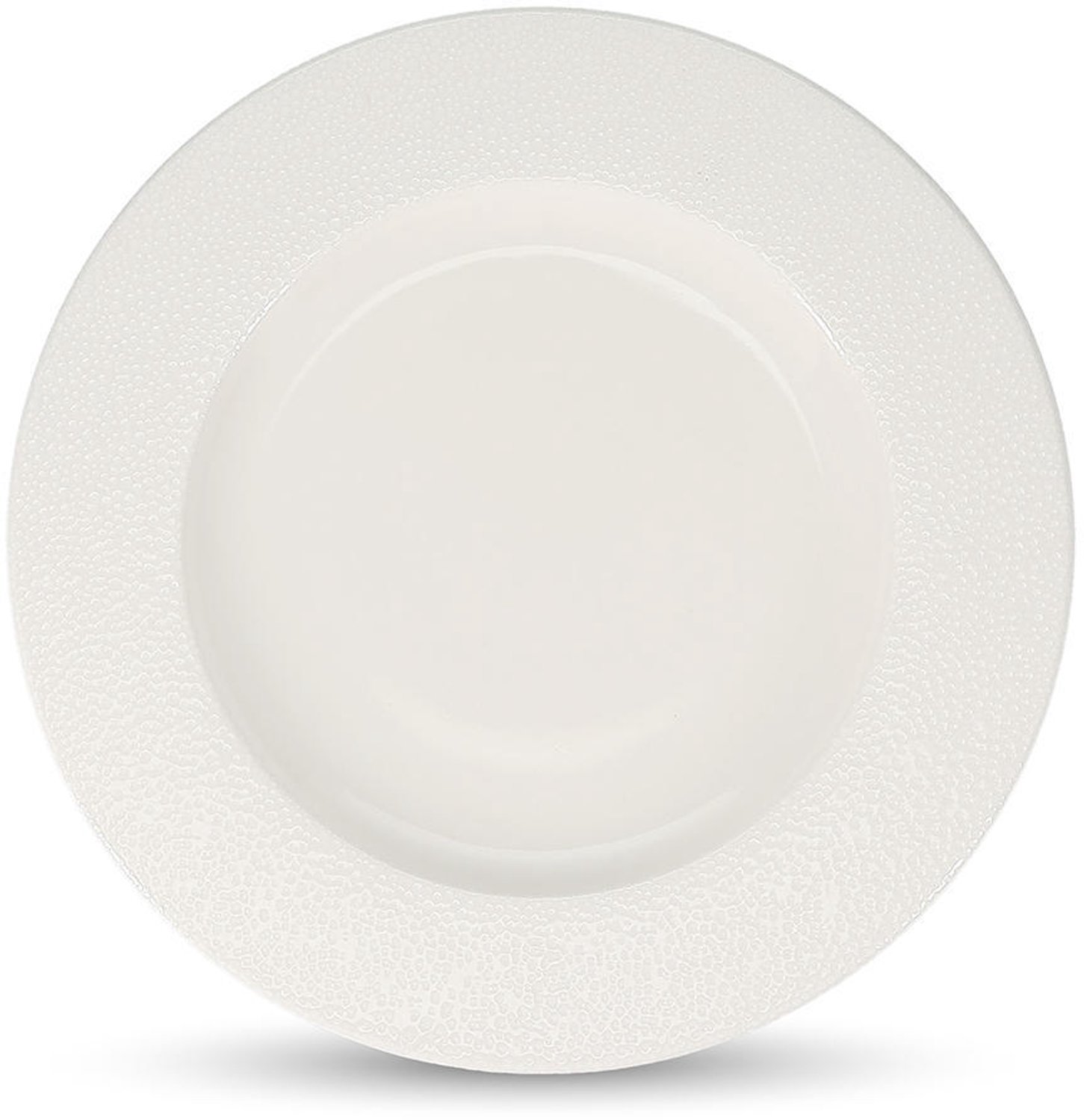 Fameilleur plat bord 31/20,5cm rim wit Astro set van 2 - porseleinen eetbord en dinerbord, voor ontbijt, lunch, diner en hoofdgerecht, vaatwasser- en magnetronbestendig, voedselveilig, servies voor thuis, restaurant en horeca, mooi als cadeau