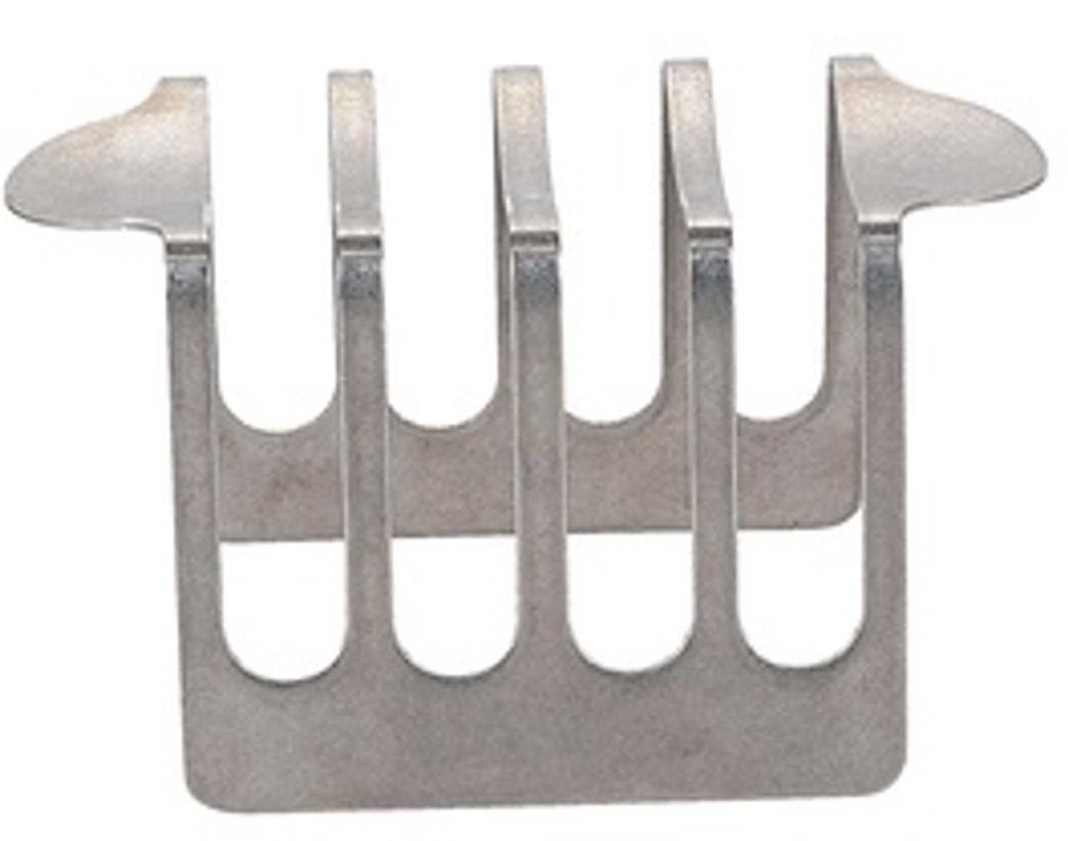 Fameilleur toastrek 12x7,5xH6,5cm 4 sleuven antiek zilver Serve set van 6 - roestvrijstalen toasthouder, voor toast en brood bij het ontbijt, vaatwasserbestendig, voedselveilig, servies voor thuis, restaurant en horeca, mooi als cadeau
