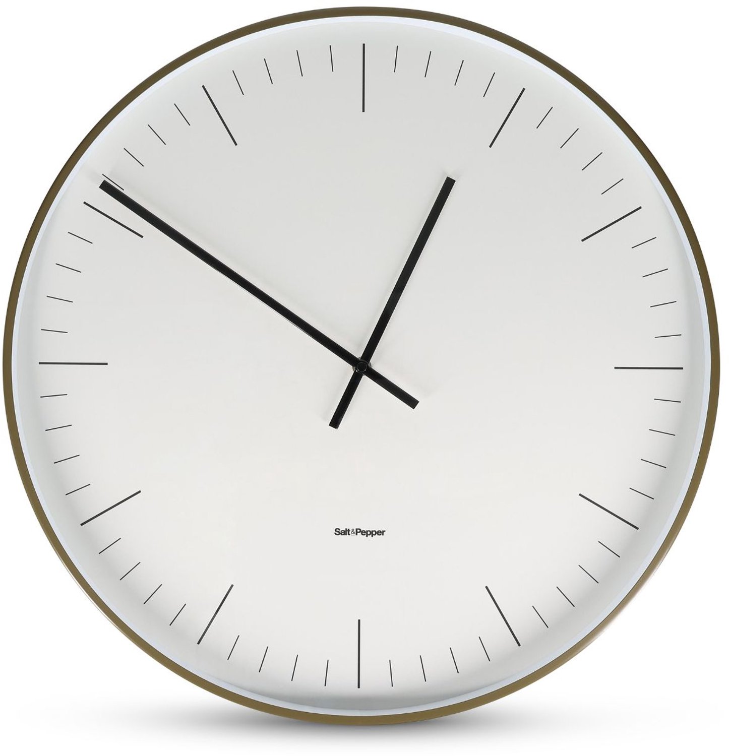 Fameilleur wandklok 51x10cm groen Pulse - metalen moderne decoratieve klok, voor woonkamer, keuken en kantoor, woondecoratie voor modern interieur, mooi als cadeau