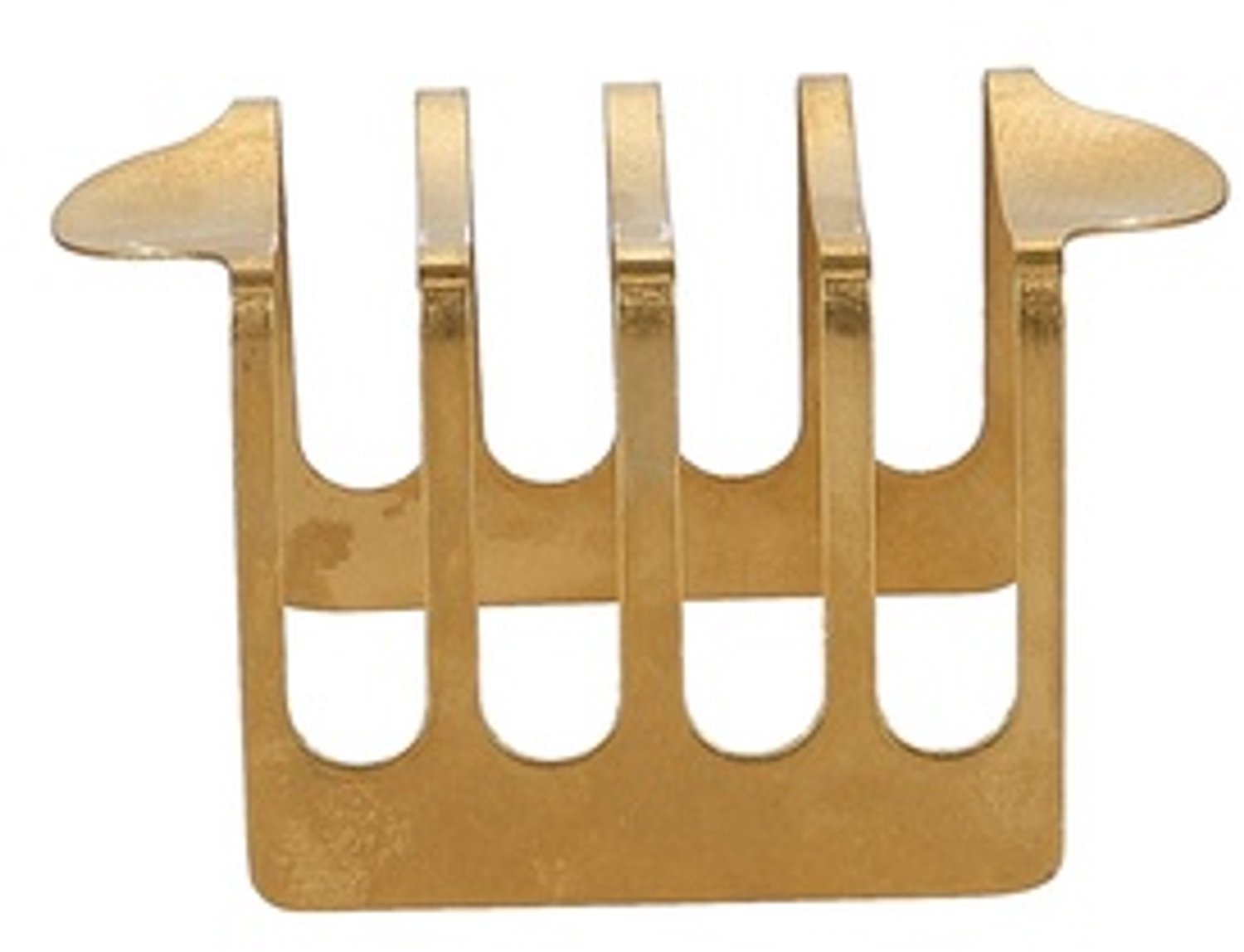 Fameilleur toastrek 12x7,5xH6,5cm 4 sleuven antiek goud Serve set van 6 - roestvrijstalen toasthouder, voor toast en brood bij het ontbijt, vaatwasserbestendig, voedselveilig, servies voor thuis, restaurant en horeca, mooi als cadeau