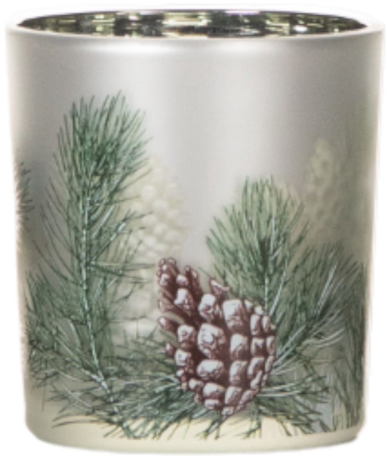 Mars & More Theelichthouder dennenappel groen 8cm Multi