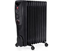 Olieradiator 2500W – Elektrische Kachel met 11 Ribben – 3 Warmtestanden – 24-uurs Timer –…