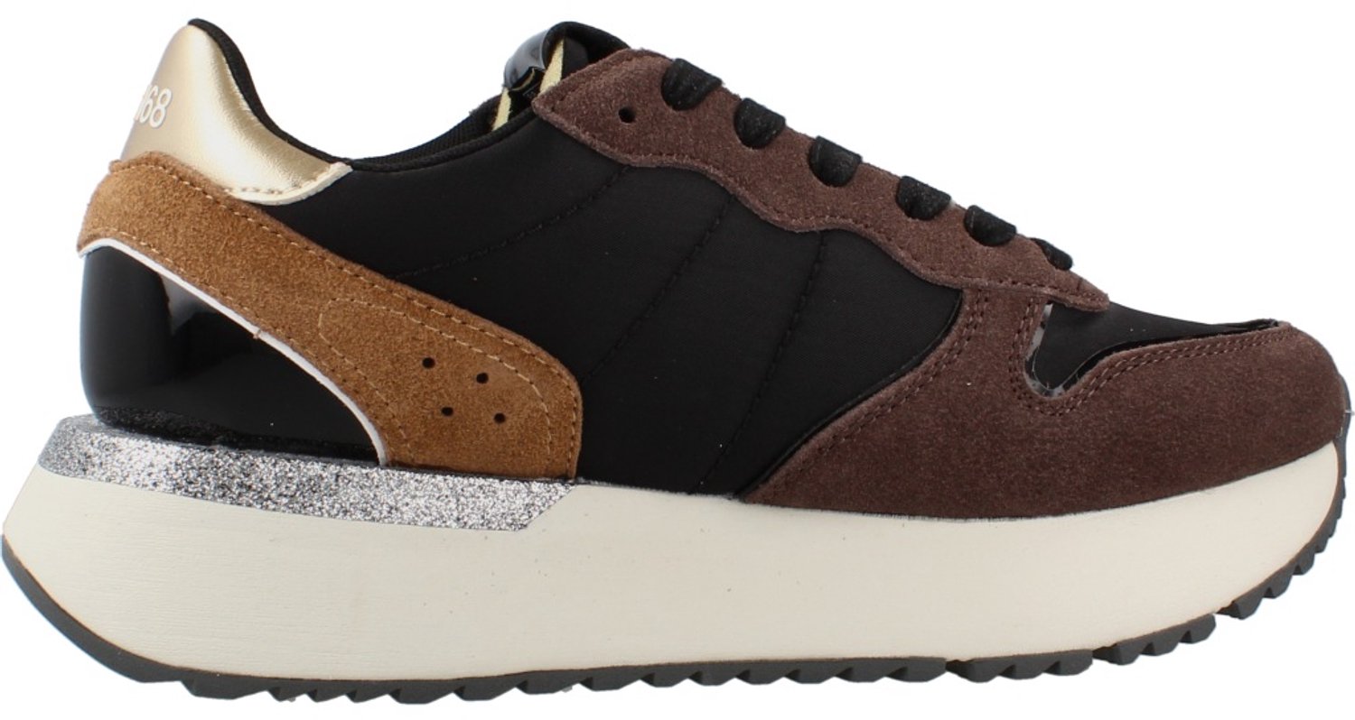 Sun 68 Dames Sneaker Black | Zwart | Maat: 39