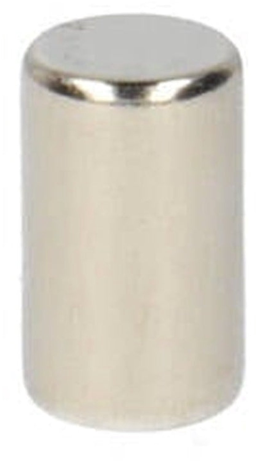 Neodymium Staafmagneet Ø6 x 10 mm N48 NiCuNi – 15 stuks