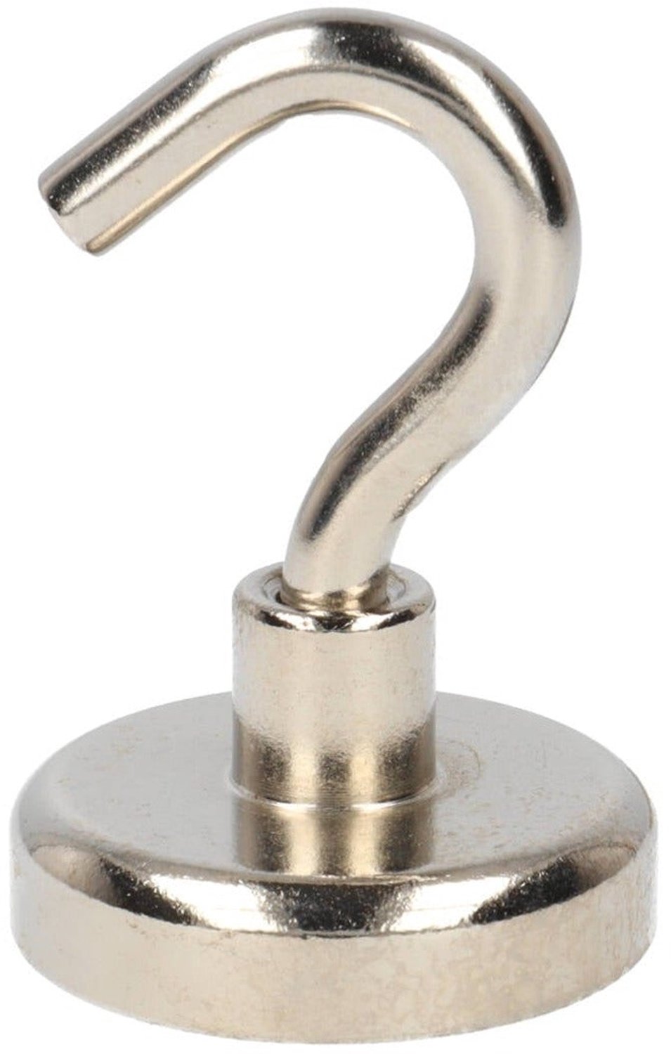 Neodymium Haakmagneet Ø32 x 8 mm N40 stalen pot NiCuNi – 3 stuks