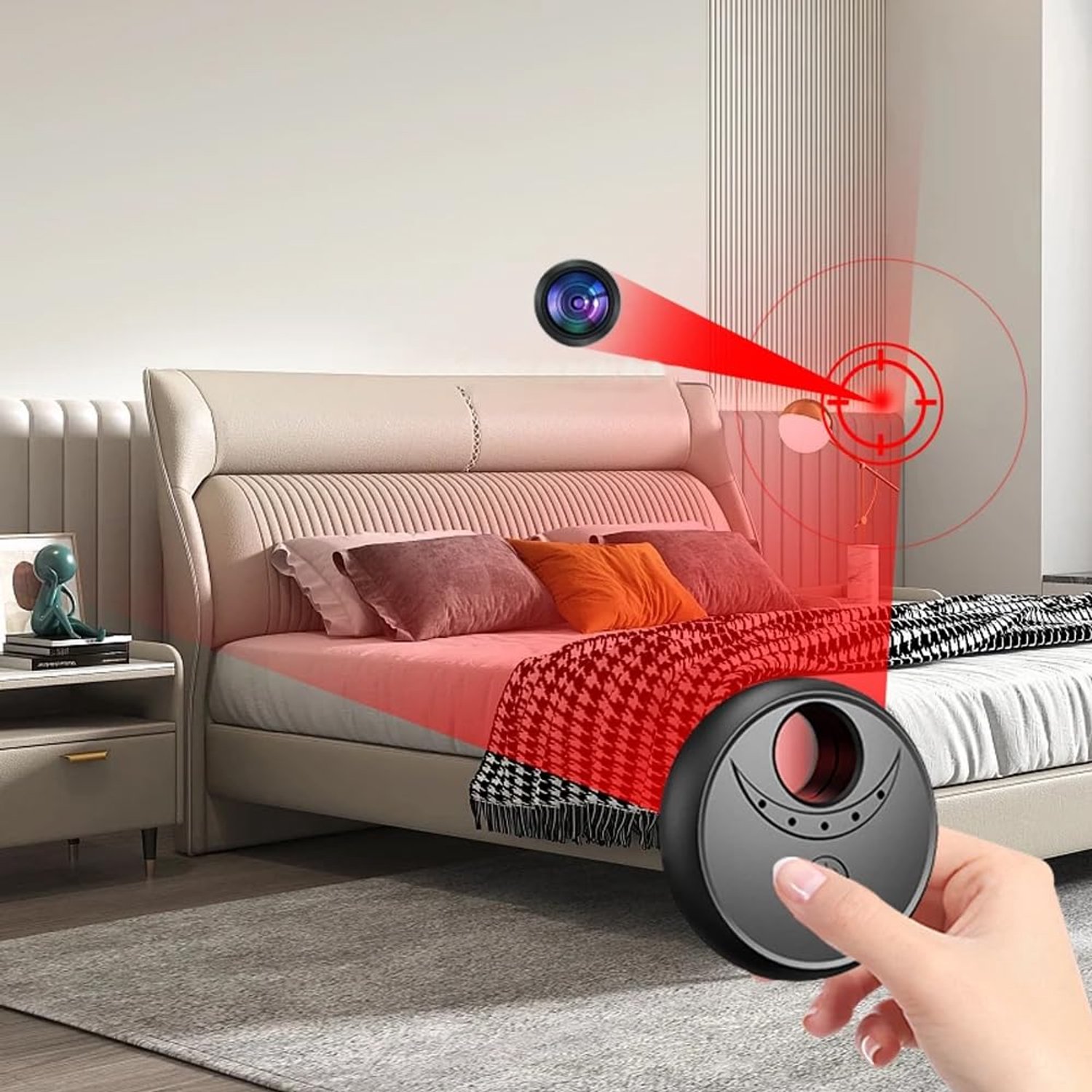 Verborgen Cameradetector met AI Sensor en 10m Detectiebereik