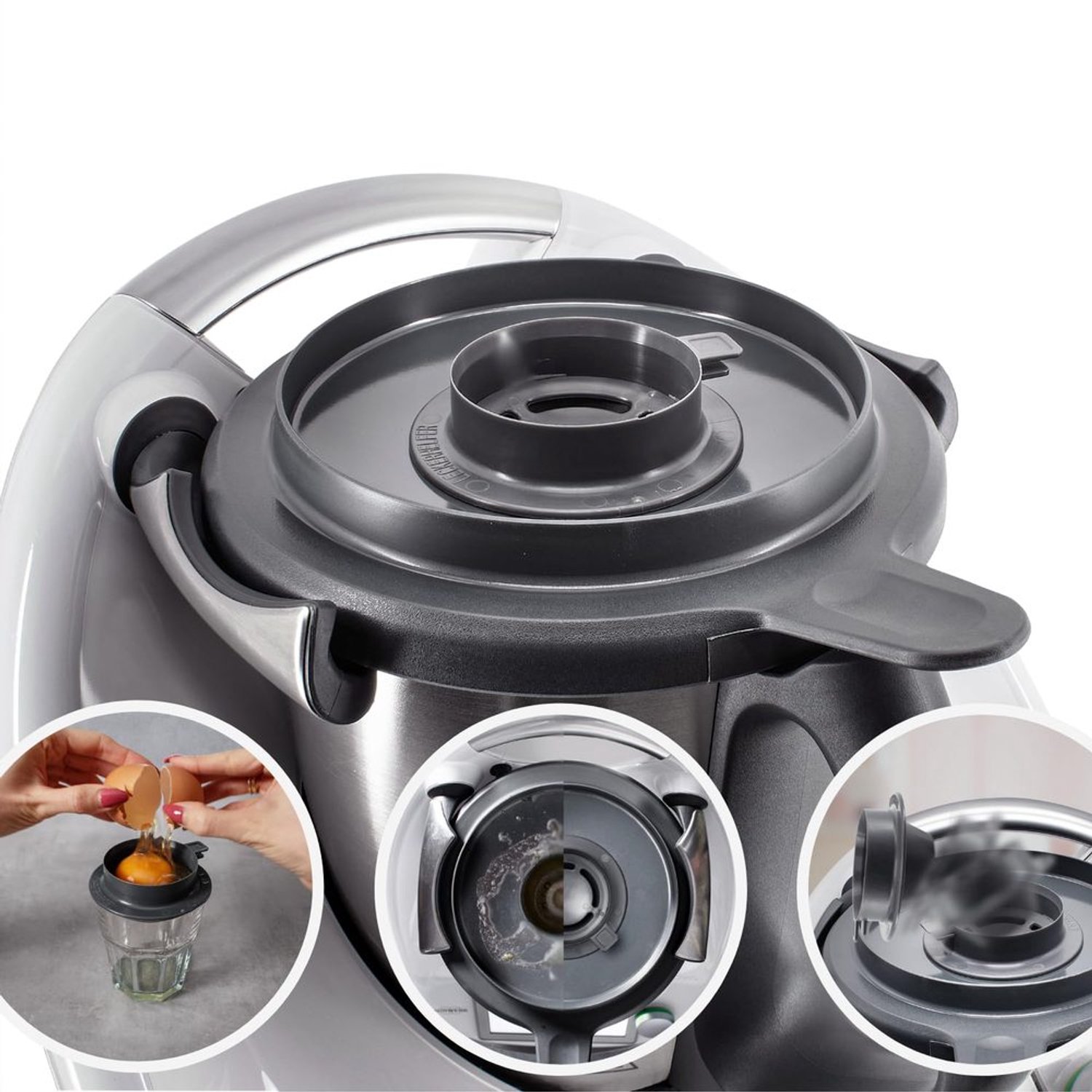 Spatdeksel en Eigeel Scheider voor Thermomix en Monsieur Cuisine
