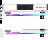 CLUTCHR - Graphics Card Holder – Videokaart Houder – GPU Beugel – ARGB Verlichting – Verstelbaar – Anti GPU Sag – Wit - GB27W.ARGB