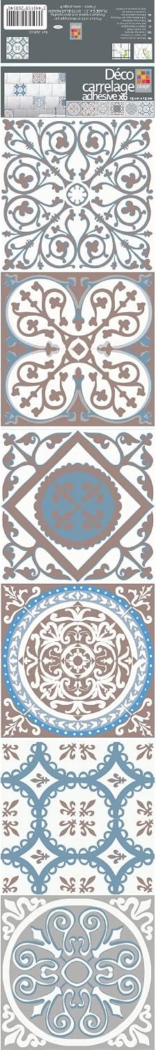 Muursticker 15 x 15 cm - vinyl beige - zelfklevend en herplaatsbaar - decoratief voor muren - ServiceTopper