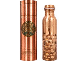 AMAS ORGANICS | 100% PUUR KOPEREN WATERFLES DIAMONDS | PREMIUM QUALITY | HANDGEMAAKT EN UNIEK | 950 ML | 350 G