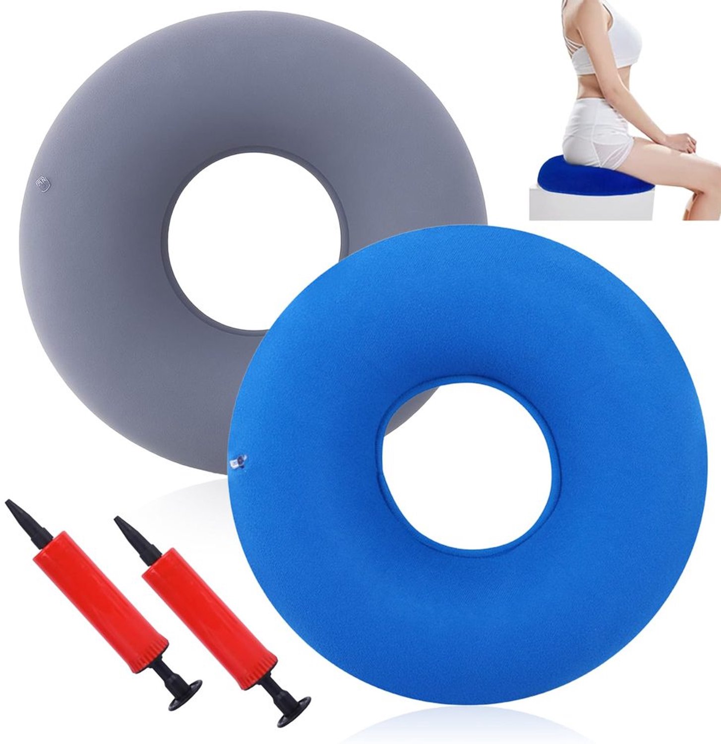 Donut Kussen voor Coccyx Ondersteuning - Set van 2