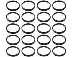 Tractiebanden 20 Stuks - Rubber - 17x15x2mm - Compatibel met Hornby L6241/L5716 - Verbeterde Grip - Loopstabiliteit - Modeltreinbanden