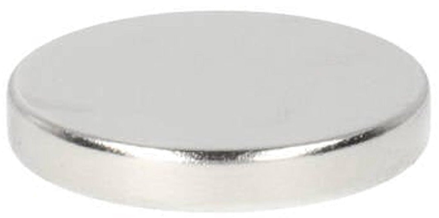 Neodymium Schijfmagneet Ø18 x 3 mm N48 NiCuNi – 10 stuks