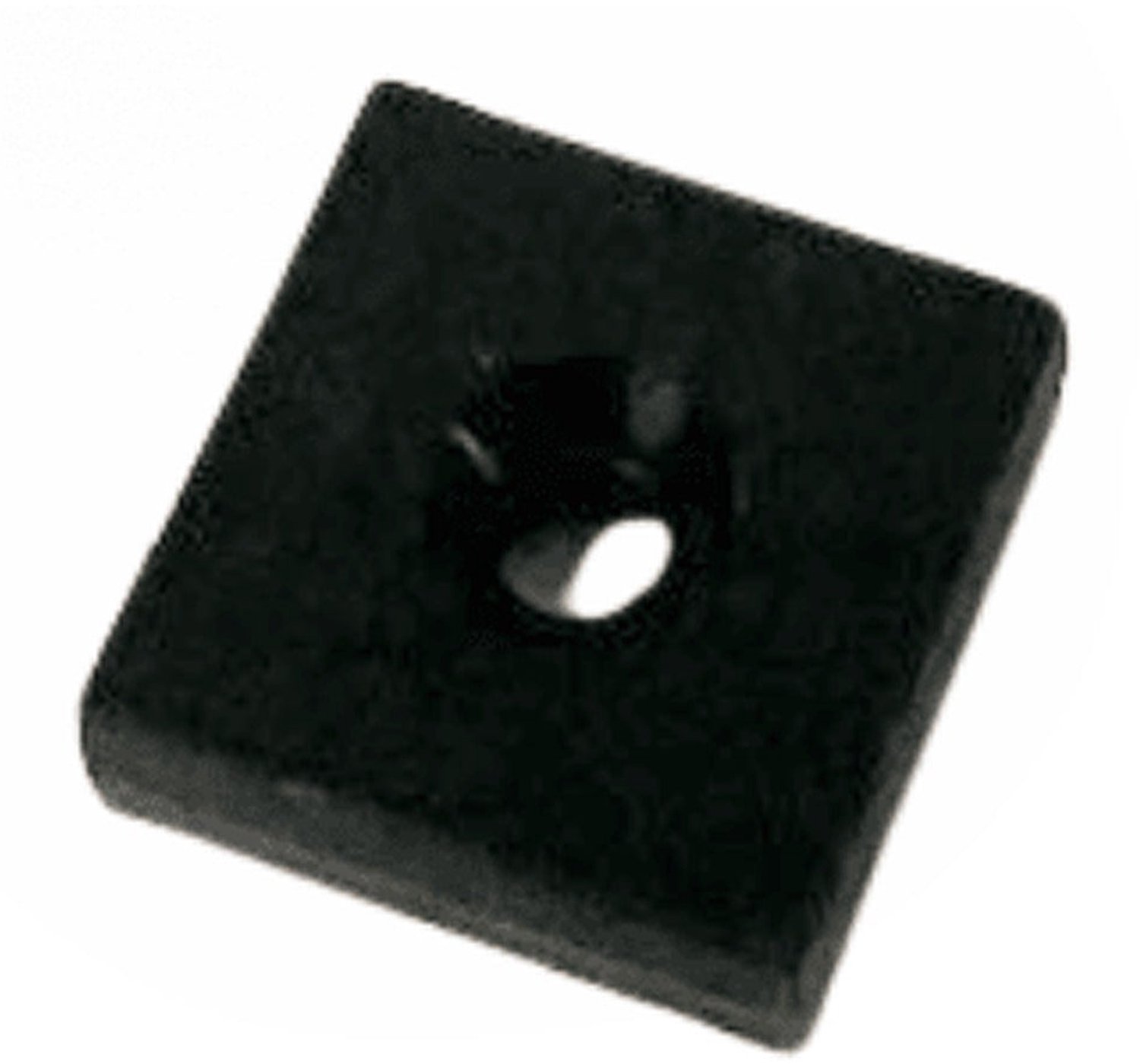 Neodymium Blokmagneet 19 x 19 x 6,4 mm N45 kunststof ommanteld met boor/verzinkgat – 3 stuks