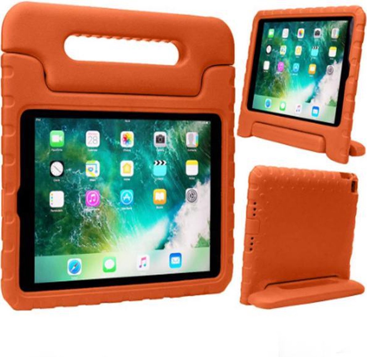 Kidsproof hoes oranje voor kinder geschikt voor de Apple iPad Mini 2 / Mini 3 / Mini 4