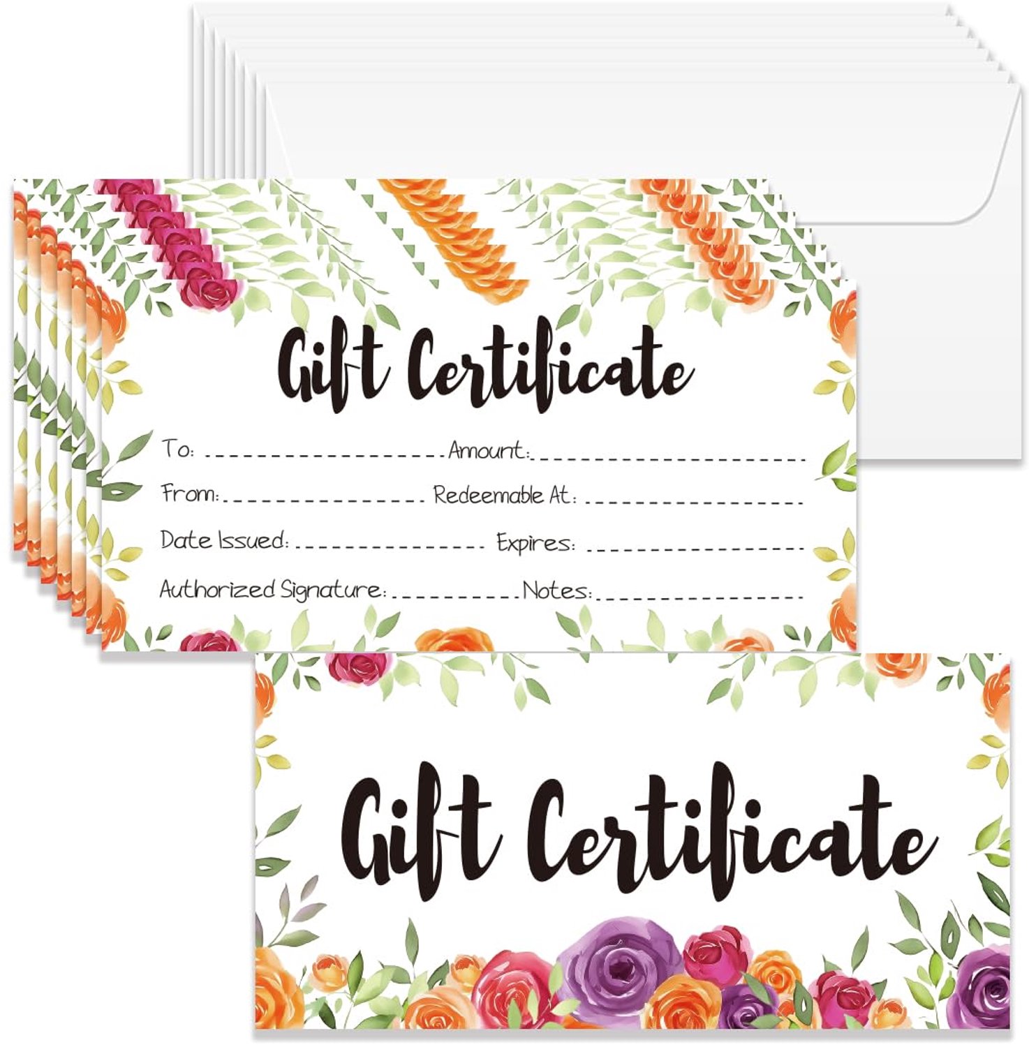 Set van 40 Lege Cadeaukaarten met Enveloppen