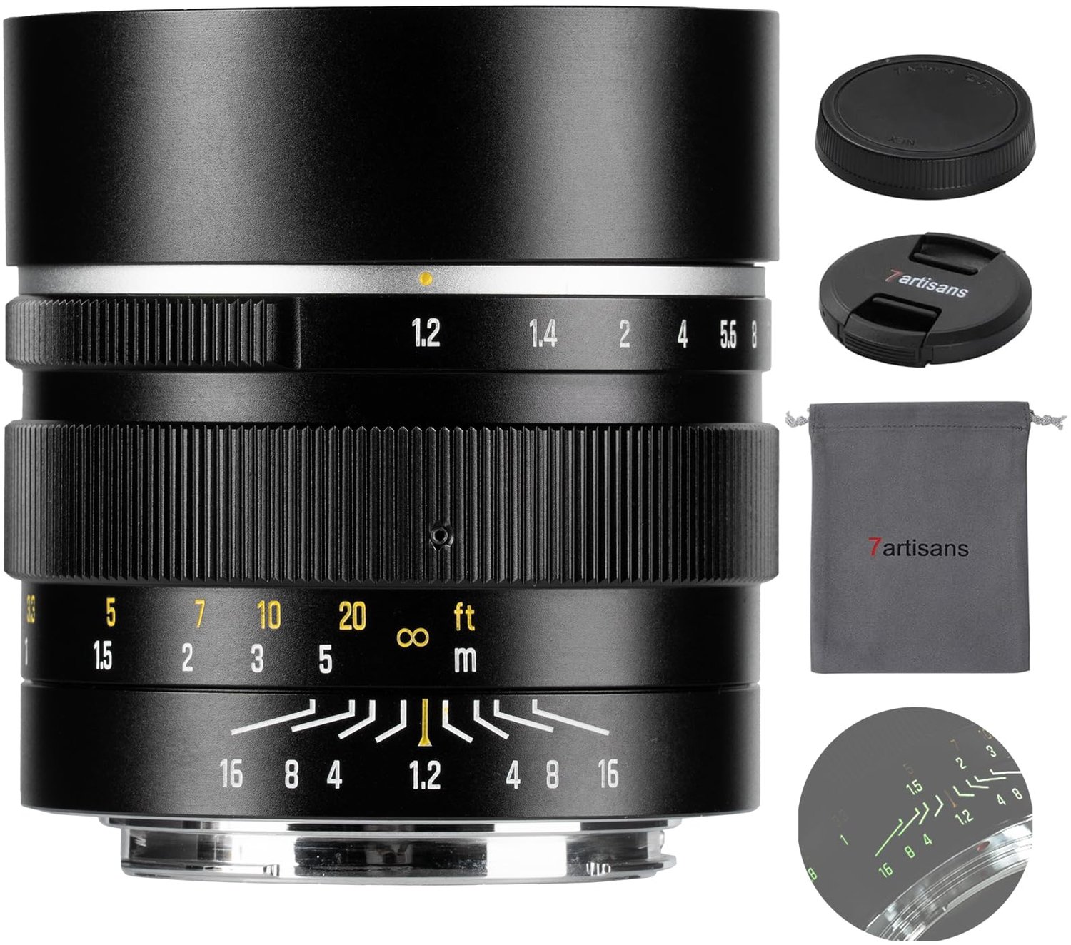 50mm F1.2 M43 Mount Lens met Handmatige Focus