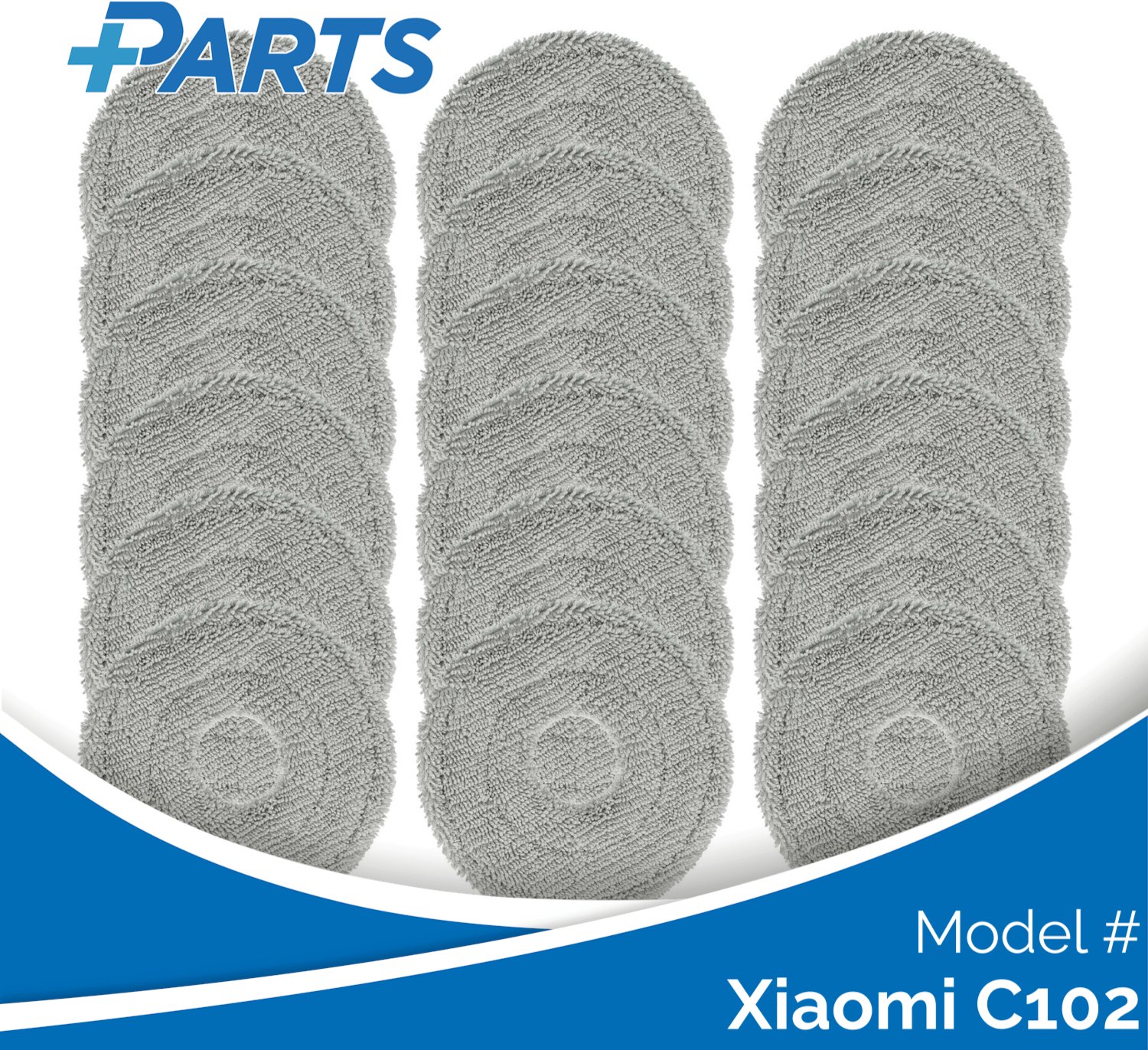 Plus.Parts Xiaomi C102 Dweilpads (18 Stuks, Plus.Parts® alternatief voor BHR8510GL) Overig