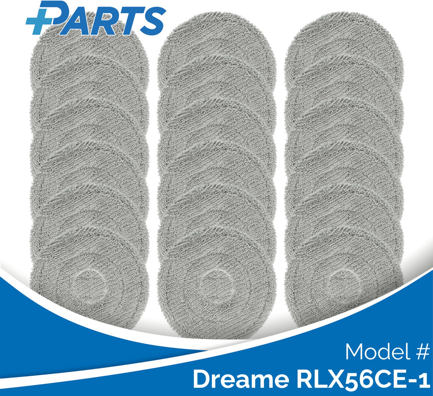 Plus.Parts Dreame RLX56CE-1 Dweilpads (18 Stuks, Plus.Parts® alternatief voor RMP8) Overig