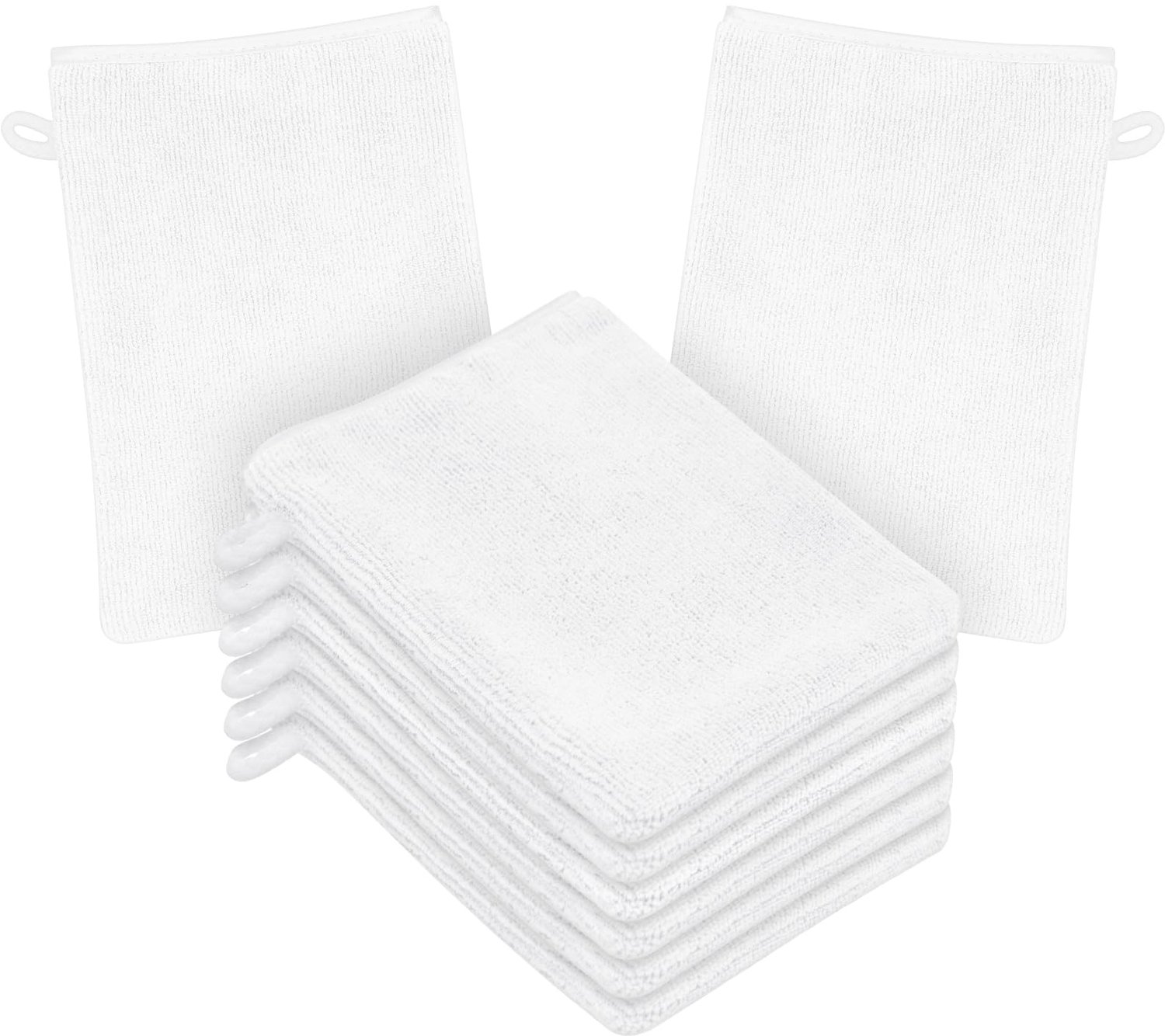 Set van 8 Zachte Microvezel Washandjes voor Gezicht en Lichaam