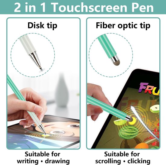 Set van 3 Universele Touch Stylus Pennen voor Touchscreens — afbeelding 3