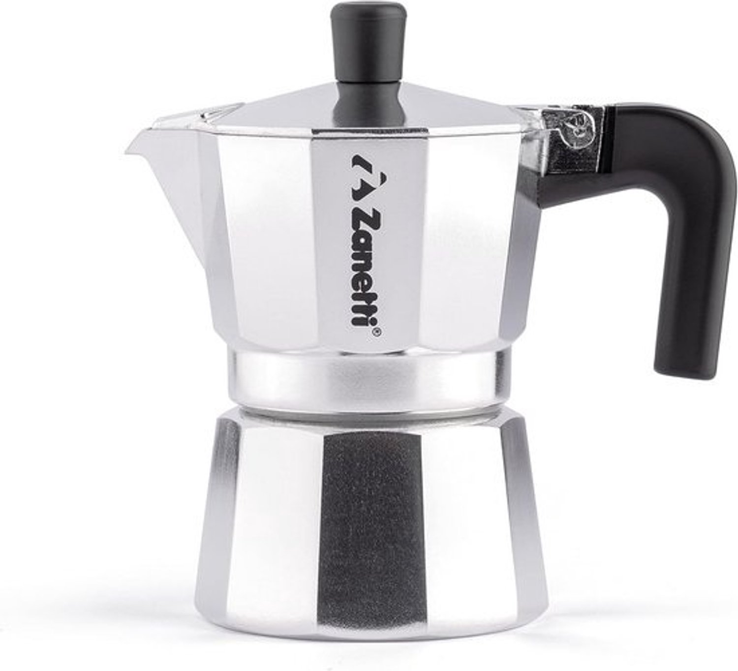 Aluminium espressoapparaat voor 3 kopjes met anti-druppelsysteem en siliconen afdichting