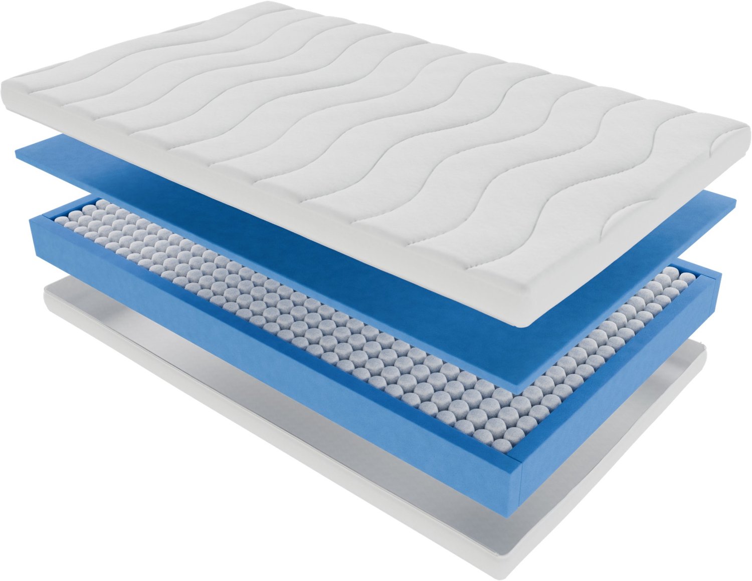 Pocket Matras Koudschuim 120x200 20cm Met Luxe Bamboe Hoes Met Rits
