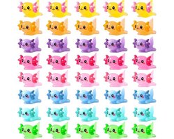 40 mini-axolotlfiguren - Voor aquarium en decoratie