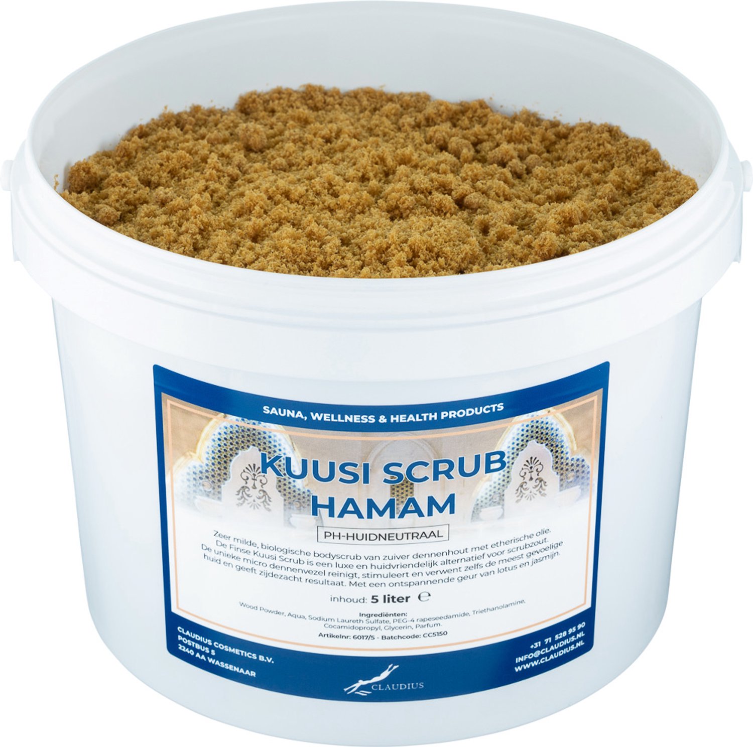 Claudius Kuusi Scrub Hamam - 5 liter - Hydraterende Lichaamsscrub - Body Scrub