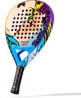 Matchu Sports - Padel Racket - BustArt – 3K Carbon – Druppelvorm – 360 Gram – Beginner/Gevorderd – ART series Padel - Incl. Luxe Geschenkdoos