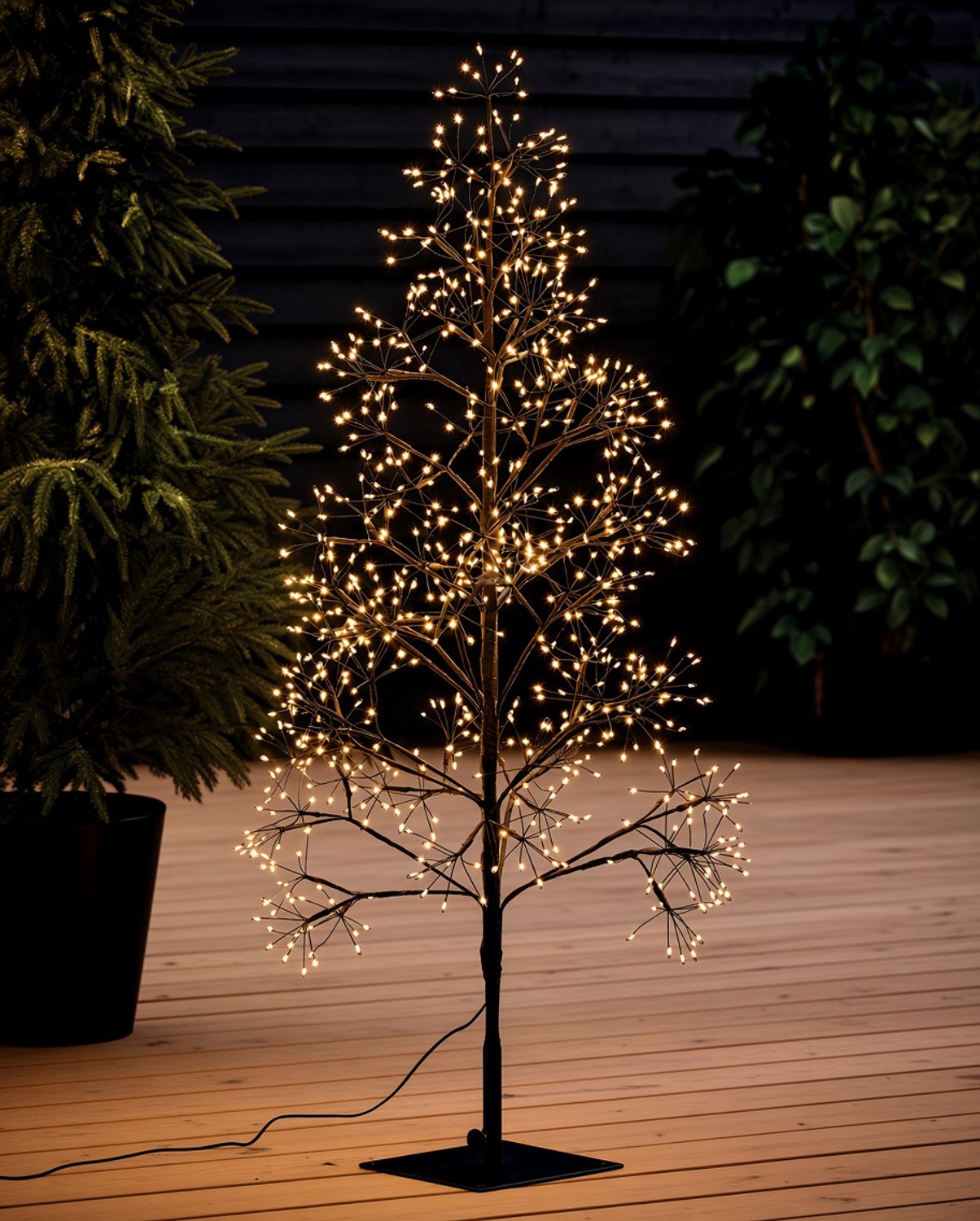 X-Mas LED licht kerstboom 120 cm hoog met 850 LED en 85 Twinkle LED lampjes plus Timer IP44 voor de kerst buiten en binnen