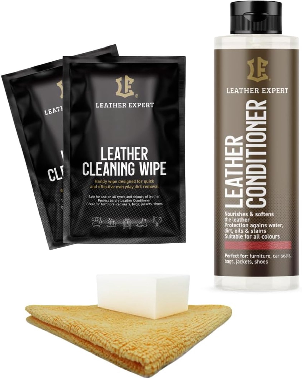 Leerconditioner 100 ml - premium leerverzorging - reiniging en onderhoud - voor auto en meubels - Vemera