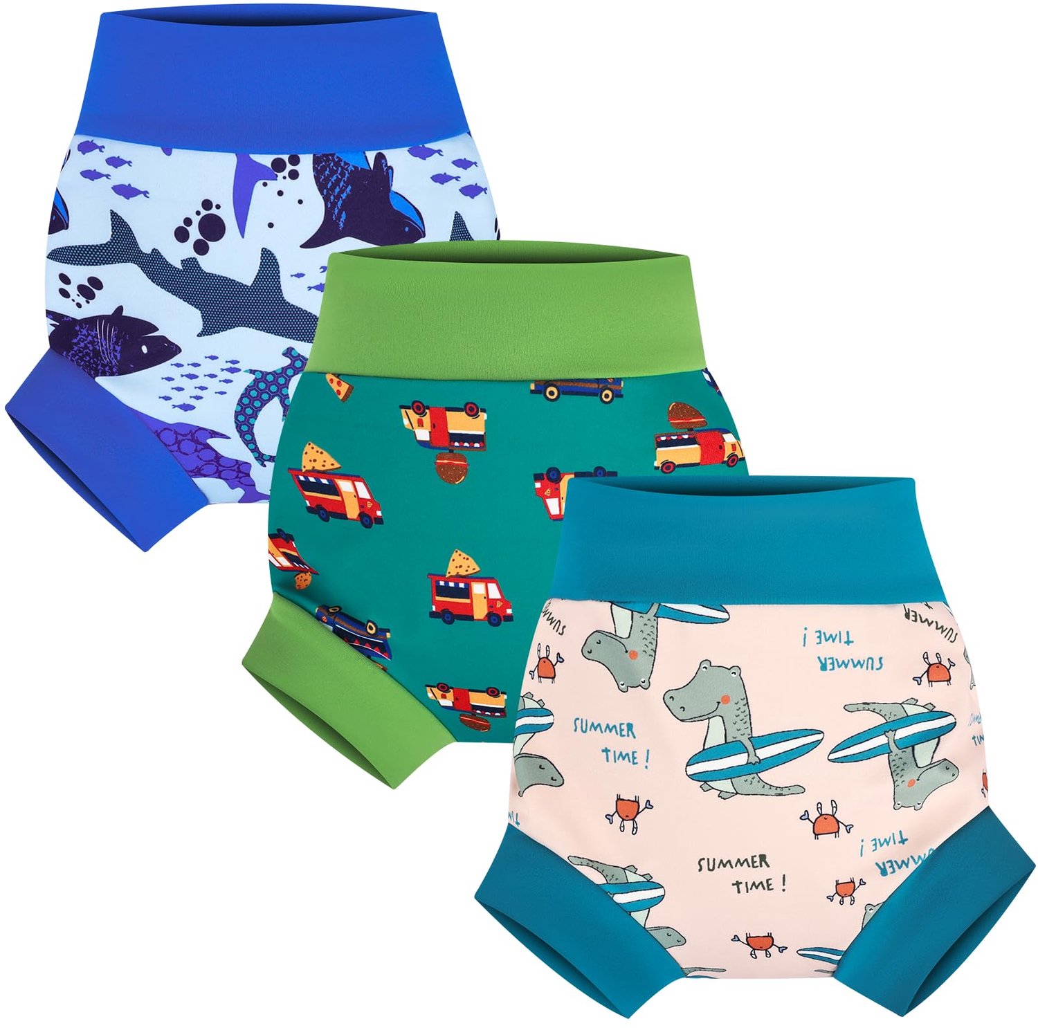 Herbruikbare zwemluiers - 3 stuks - voor jongens en meisjes - duurzaam en comfortabel - m-winkel