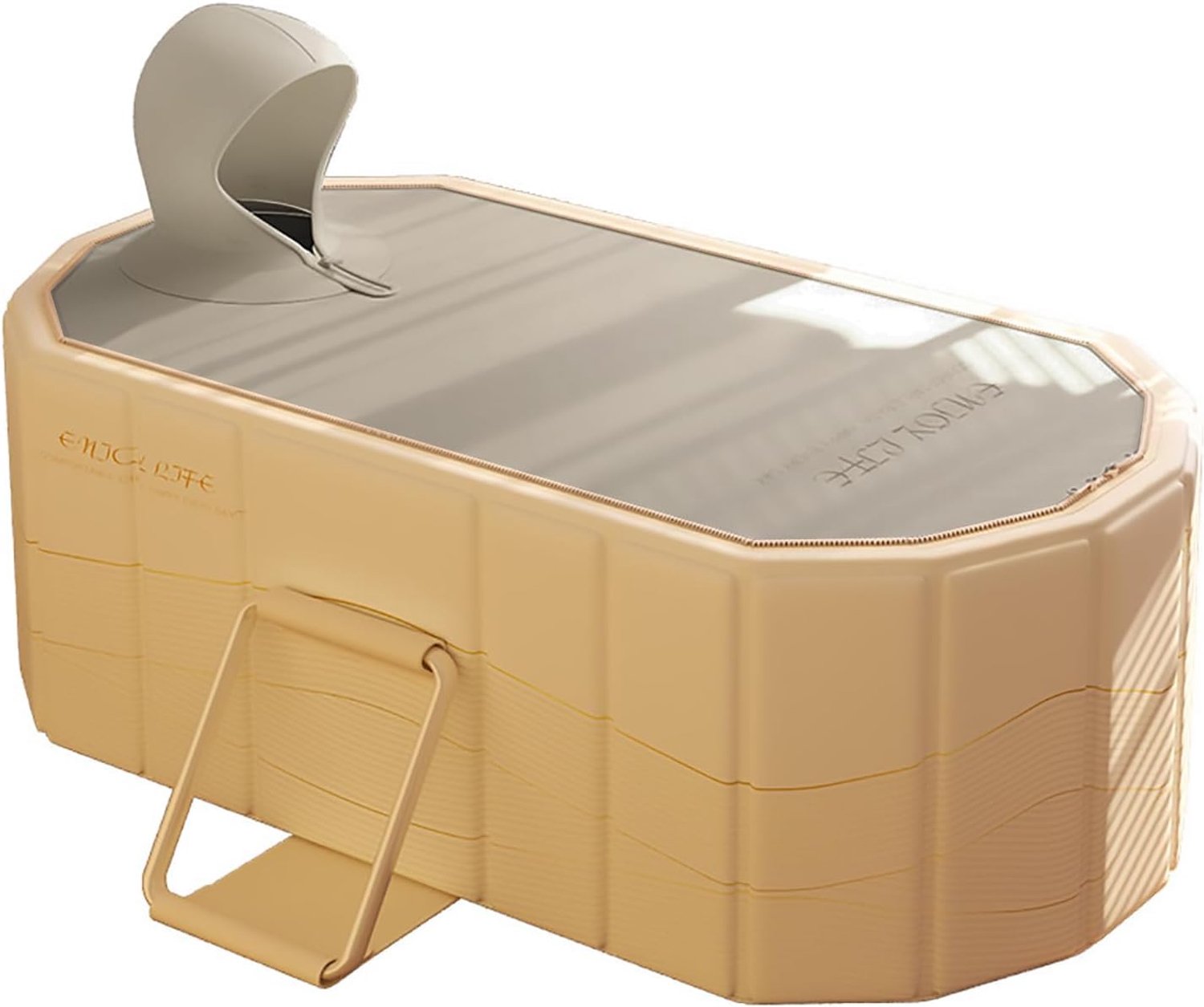 Draagbare badkuip 150 cm - opvouwbaar - voor 2 personen - mobiel spa-ijsbad voor thuis - m-winkel